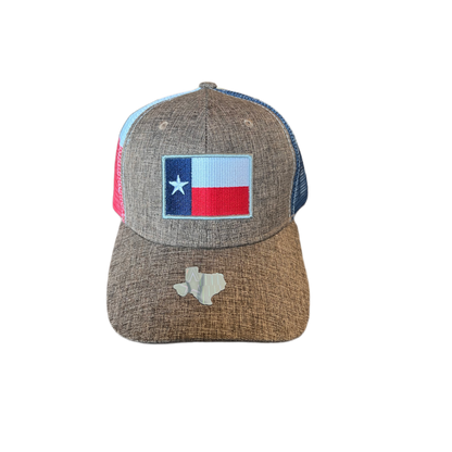 TRUE TEXAN STATE FLAG W/FLAG MESH HAT