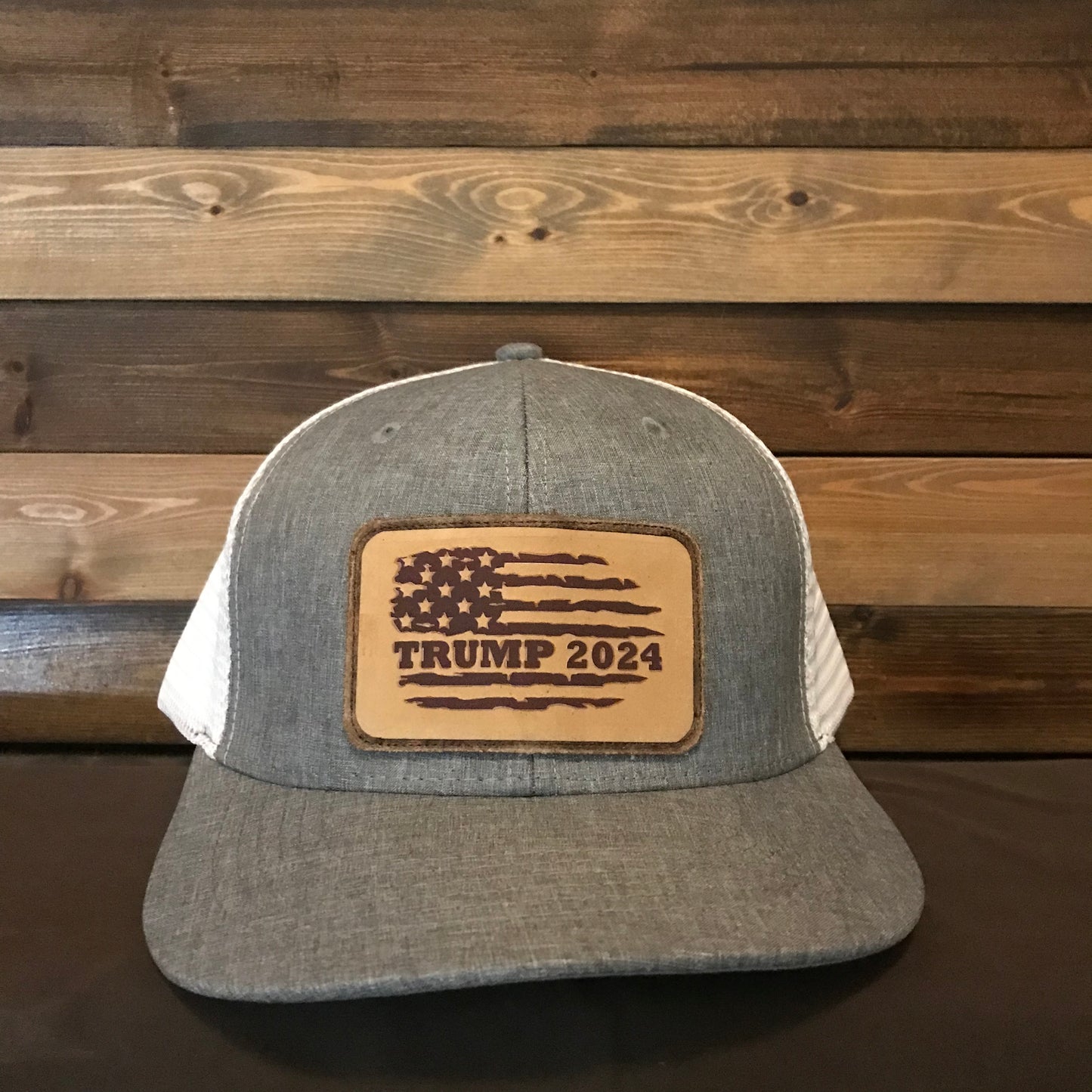 TRUMP 2024 TRUCKER LEATHER PATCH